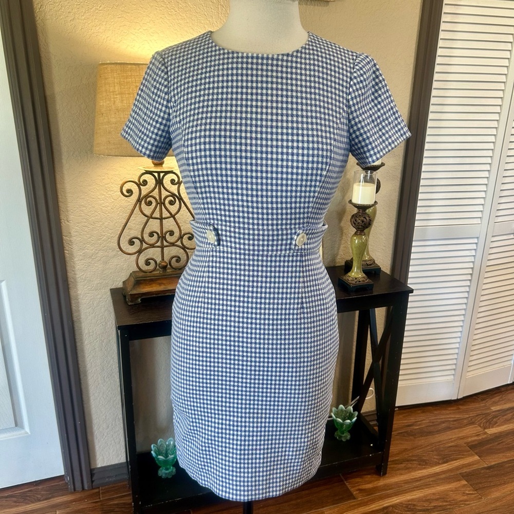 Brooks Brothers blue gingham dress